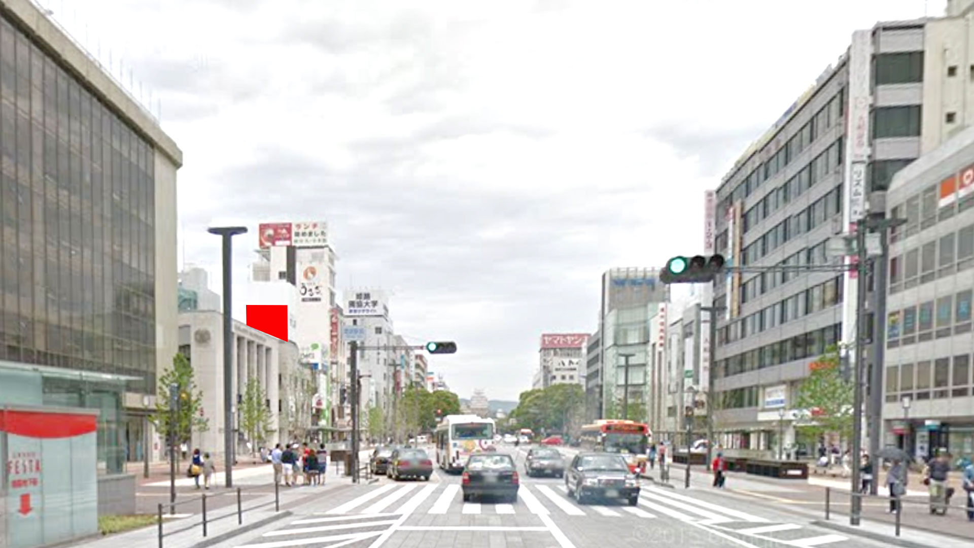16001　姫路市南町　駅前物件　南面の現地写真
